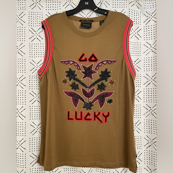 Scotch & Soda Tops - SCOTCH & SODA Embellished Go Lucky Jersey Tank
